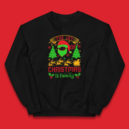 the joy of christmas is family jumper