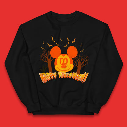 Happy Halloween Mickey Mouse Horror Scary Spooky Jack Face Halloween Disney Trip Kids Jumper