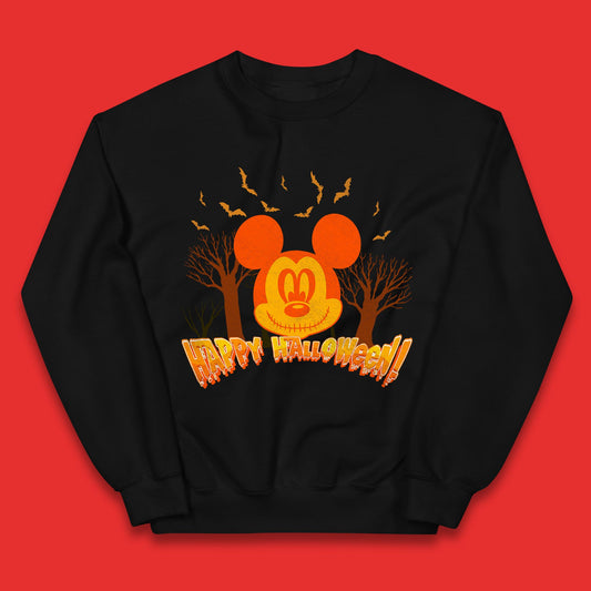 Happy Halloween Mickey Mouse Horror Scary Spooky Jack Face Halloween Disney Trip Kids Jumper