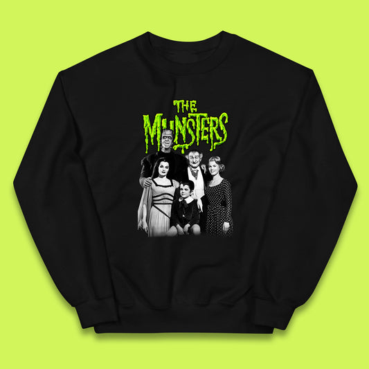 Vintage The Munsters Family TV Series Halloween Frankenstein Horror Scary Kids Jumper