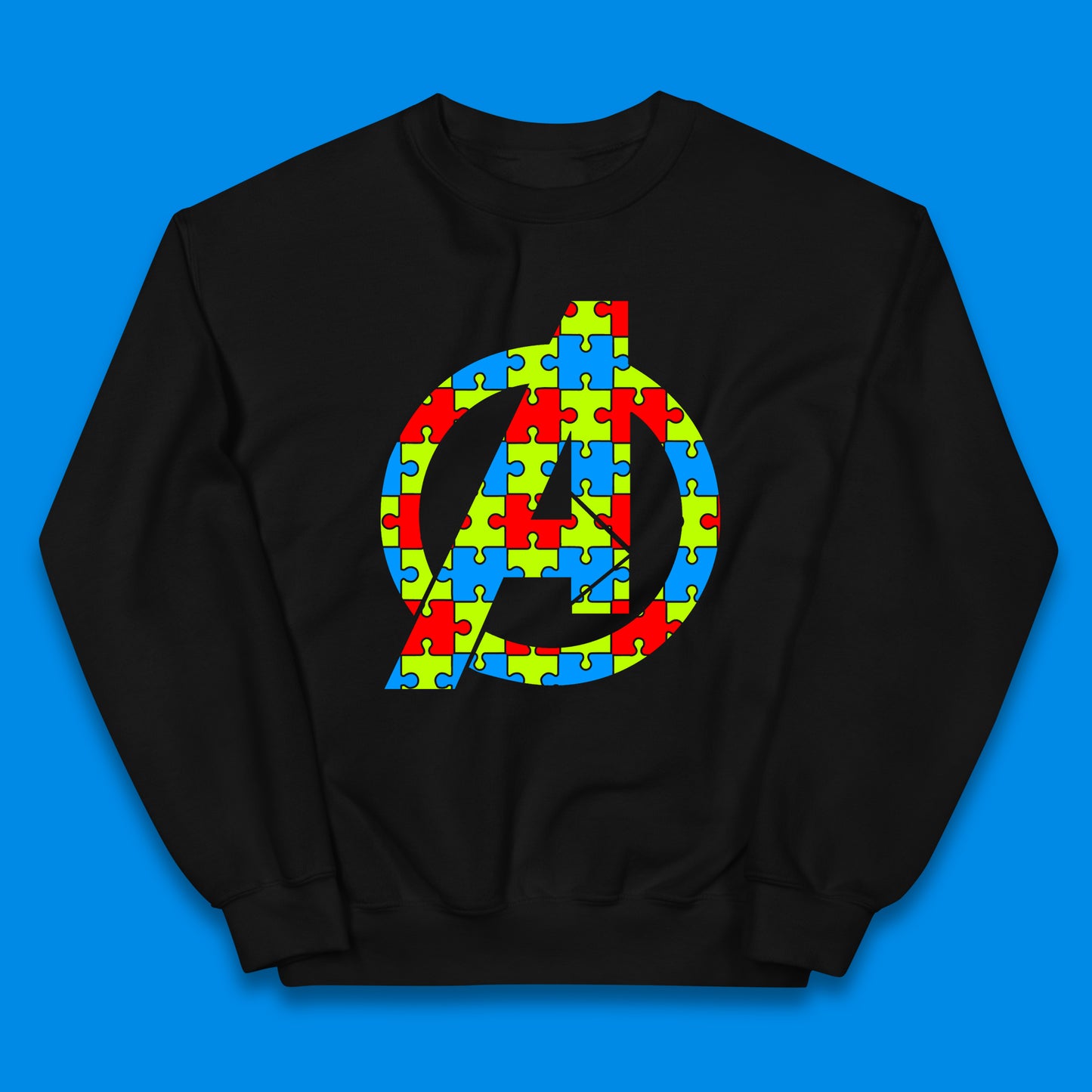 Marvel Avengers Autism Avenger Logo Autism Awareness Day Superhero Autism Is Your Super Power  Kids Jumper