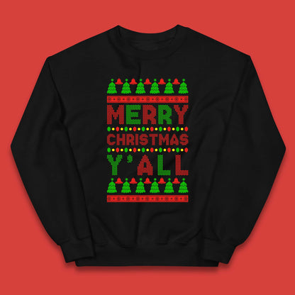 Merry Christmas Y'All Kids Jumper