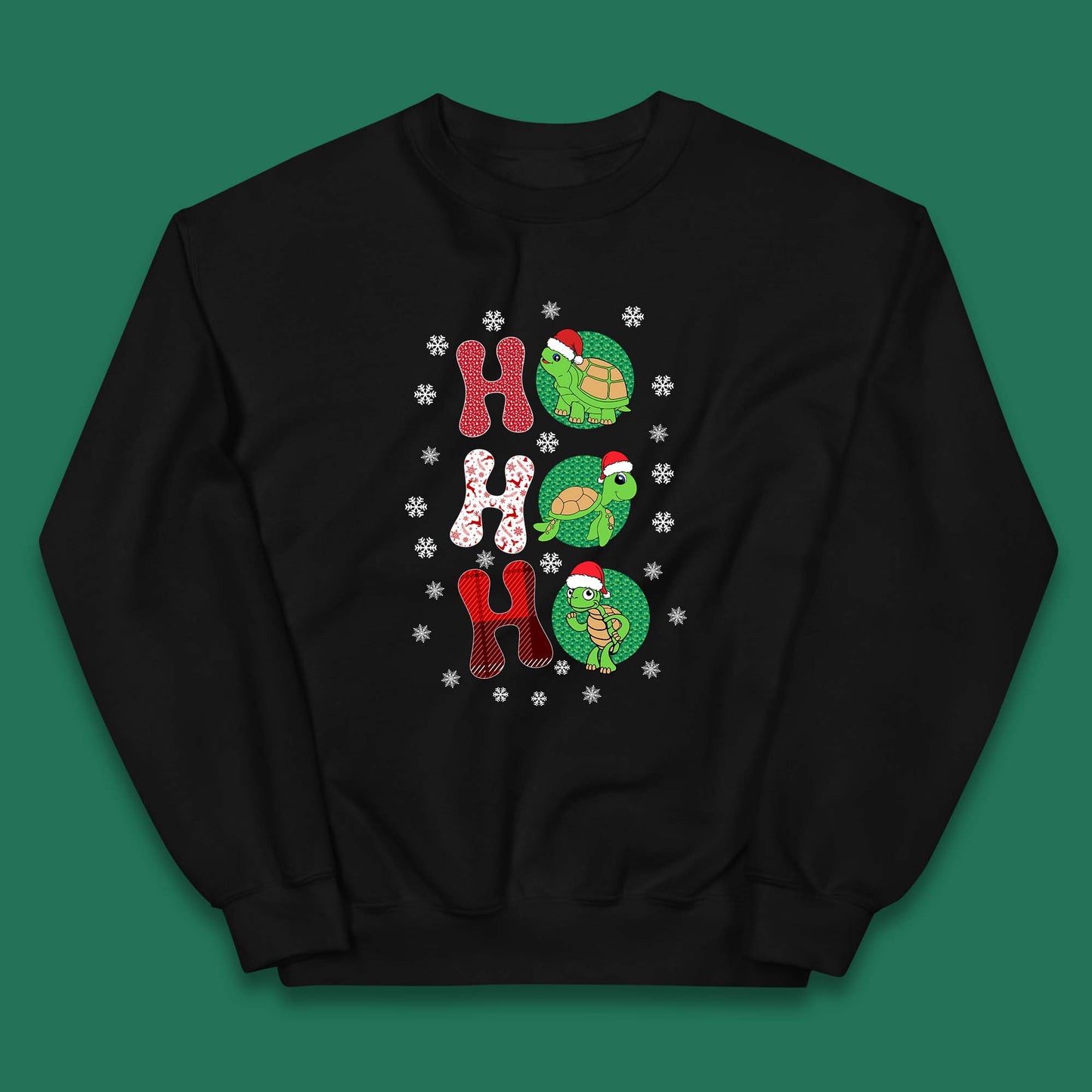 turtles santa kids jumper