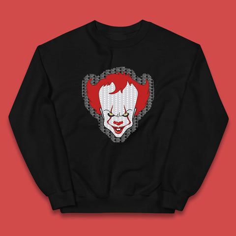 Come Home IT Pennywise Clown Halloween Clown Horror Movie Fictional Character Kids Jumper