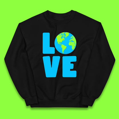 Love Earth Day Environmental Climate Change Save The Planet Kids Jumper