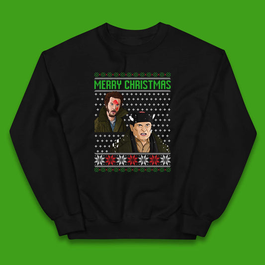 Marv And Harry Christmas Kids Jumper