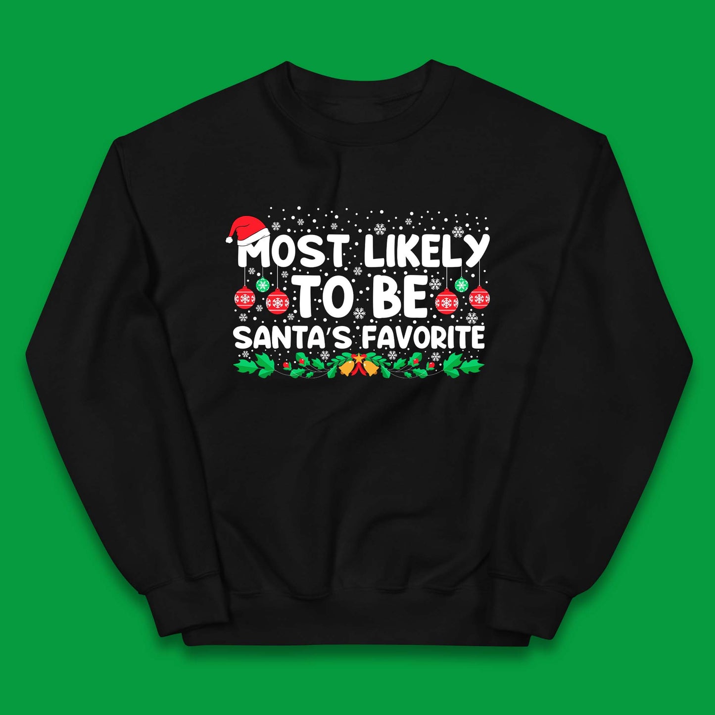 Santa's Favorite Christmas Kids Jumper