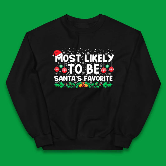 Santa's Favorite Christmas Kids Jumper
