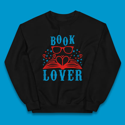 Book Lover Reading Lover Bookish Bookworm Booktroverts Kids Jumper
