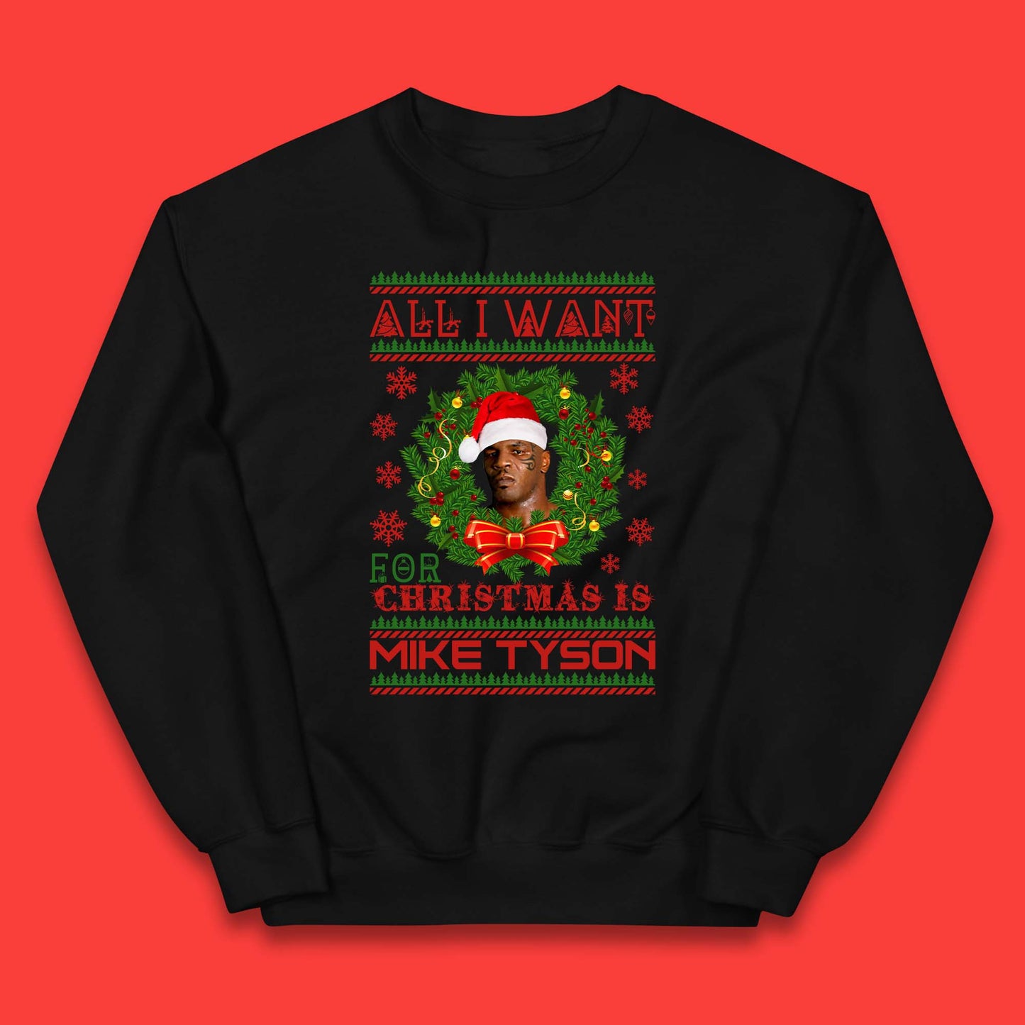 Mike Tyson Christmas Kids Jumper