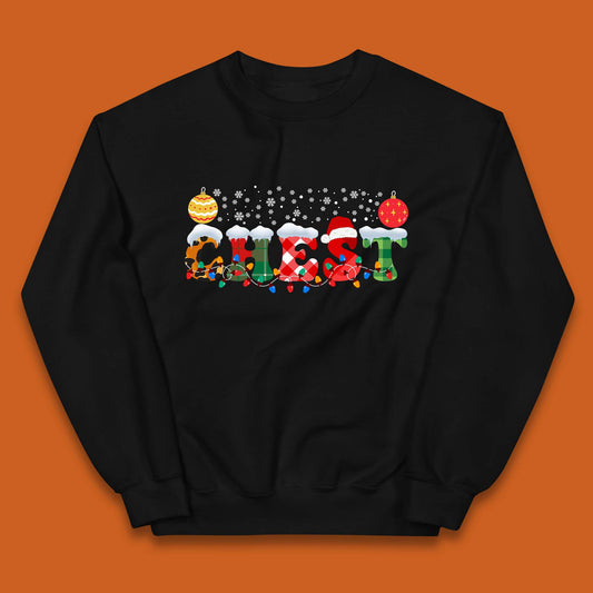 chest and nuts christmas snow winter jumper