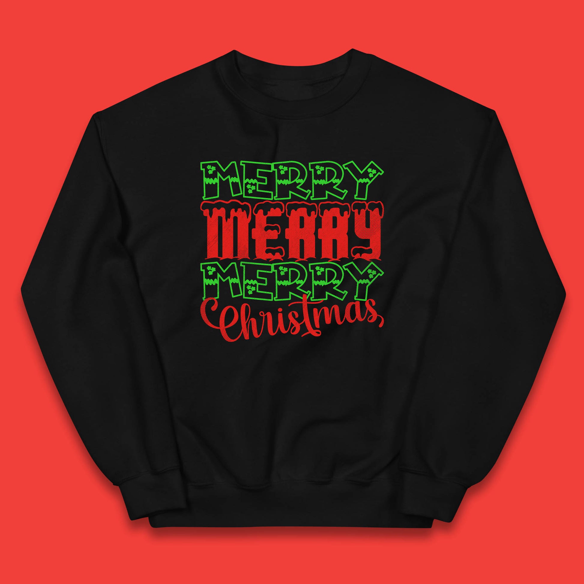 merry merry merry christmas jumper