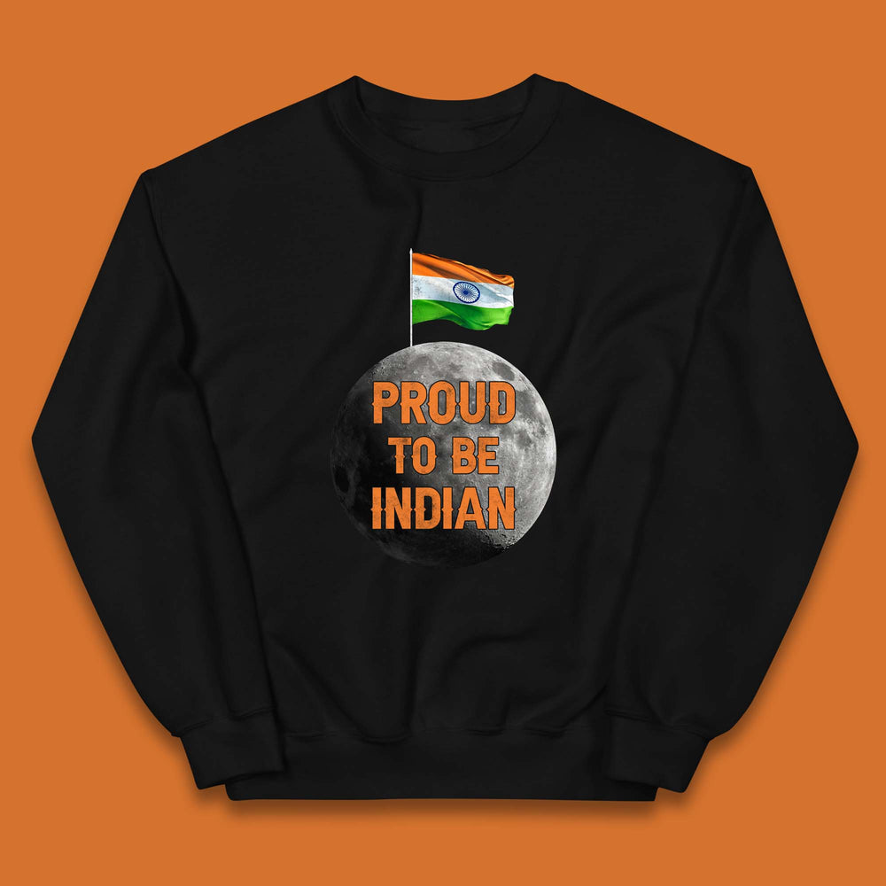 Proud To Be Indian Soft Landing To The Moon Chandrayaan-3 India On The Moon Kids Jumper