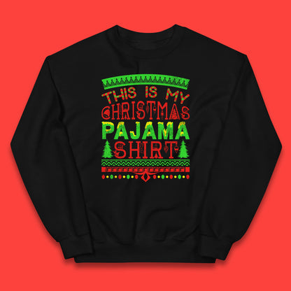this is my christmas pajama shirt jumper