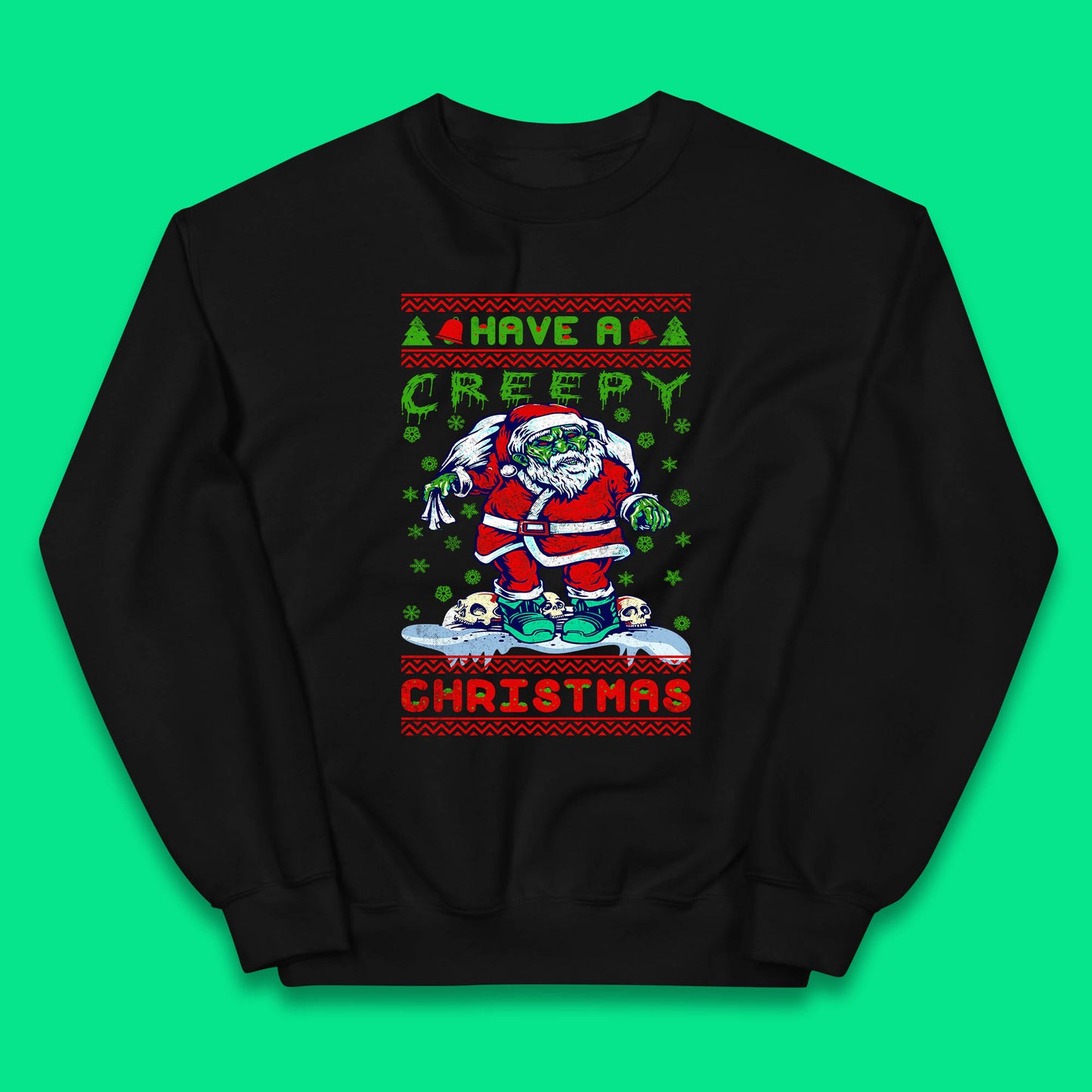 zombie santa claus jumper