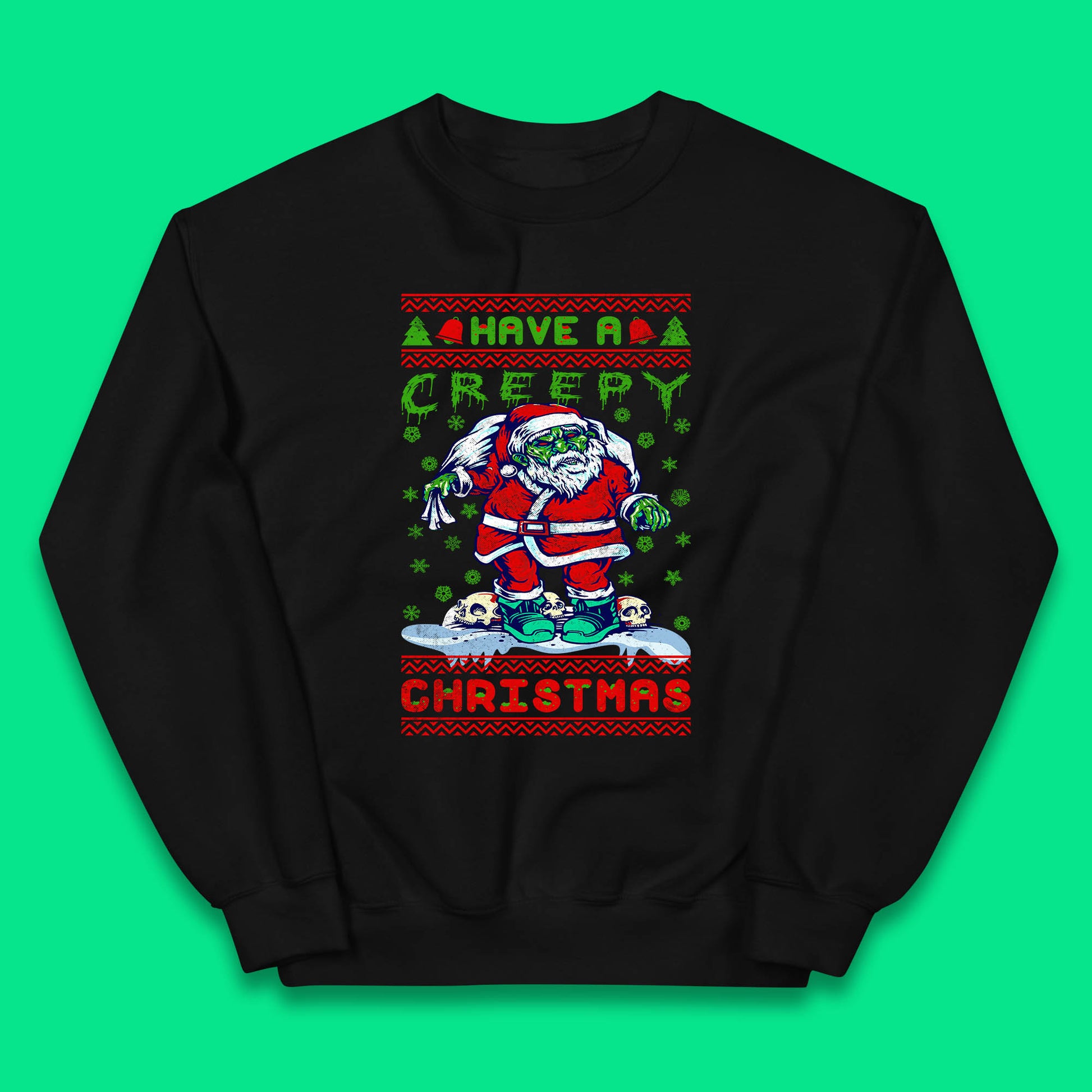 zombie santa claus jumper