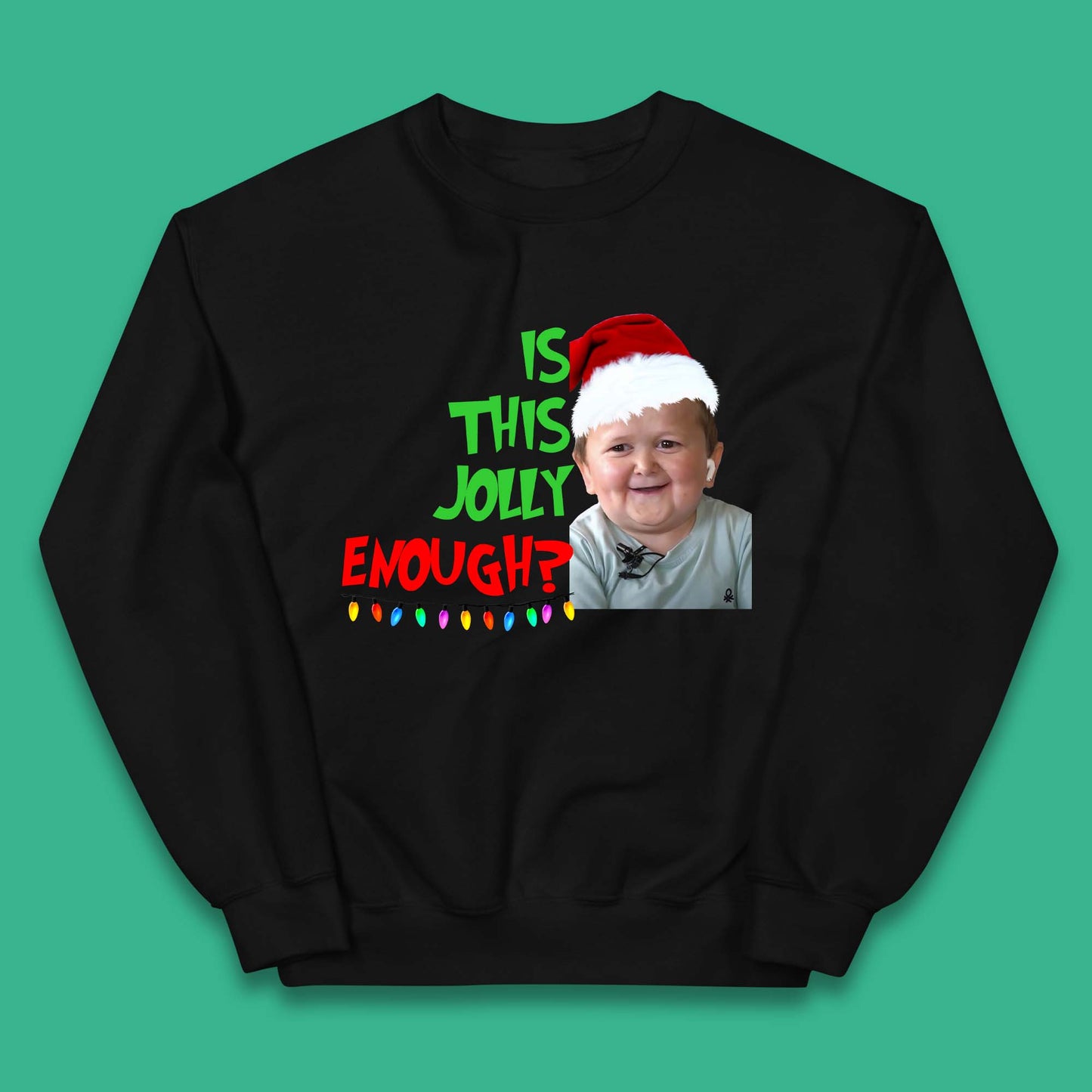 Jolly Enough Hasbulla Christmas Kids Jumper
