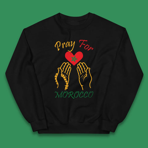 Pray For Morocco Stay Strong Morocco Earthquake Support Kids Jumper