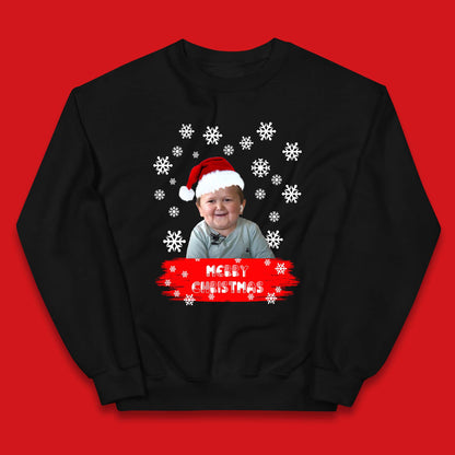 Merry Christmas Hasbulla Snowflakes Kids Jumper