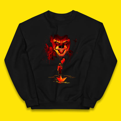 IT Clown Pennywise Halloween Horror Movie Character Serial Killer Clown Costume Kids Jumper