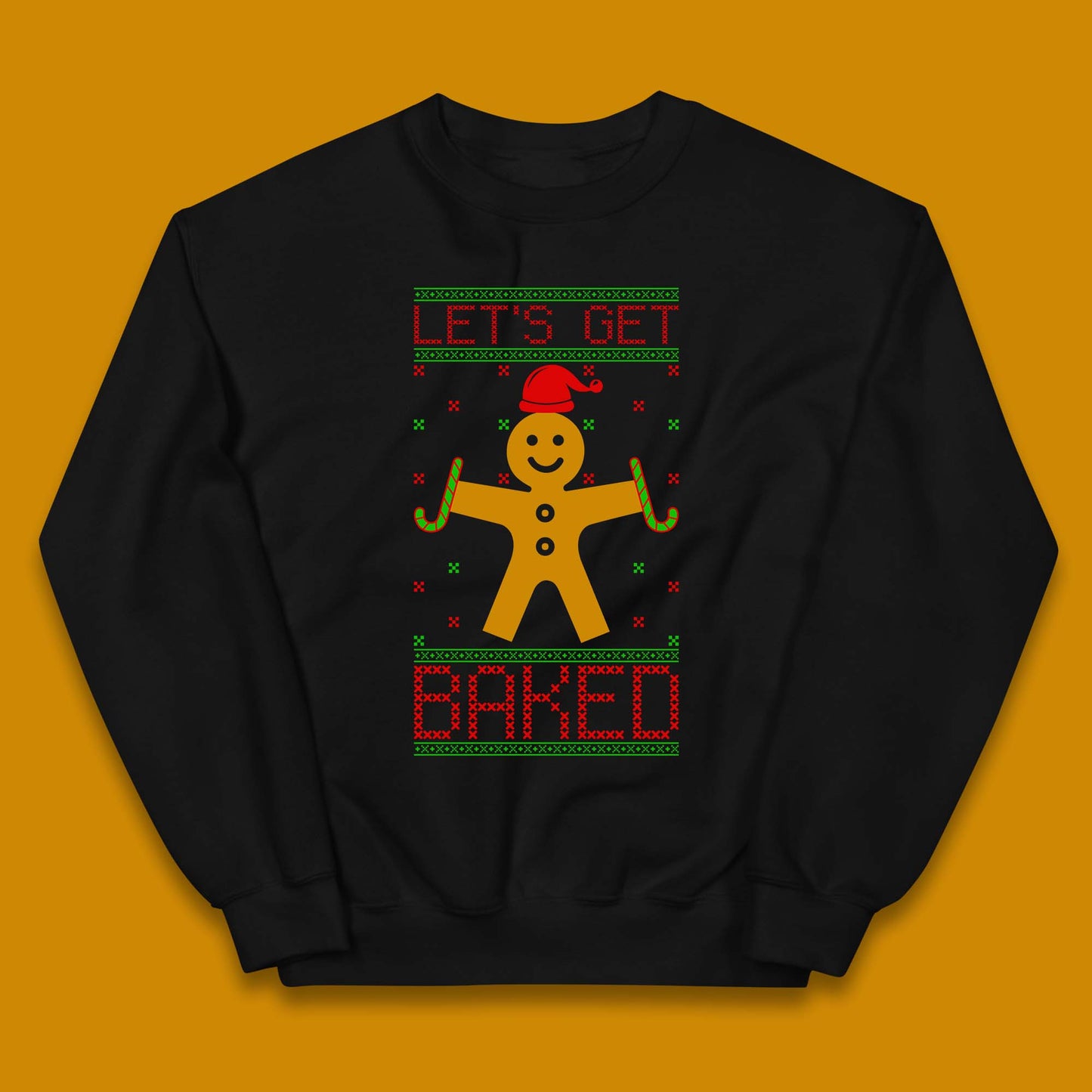 Gingerbread Christmas Kids Jumper