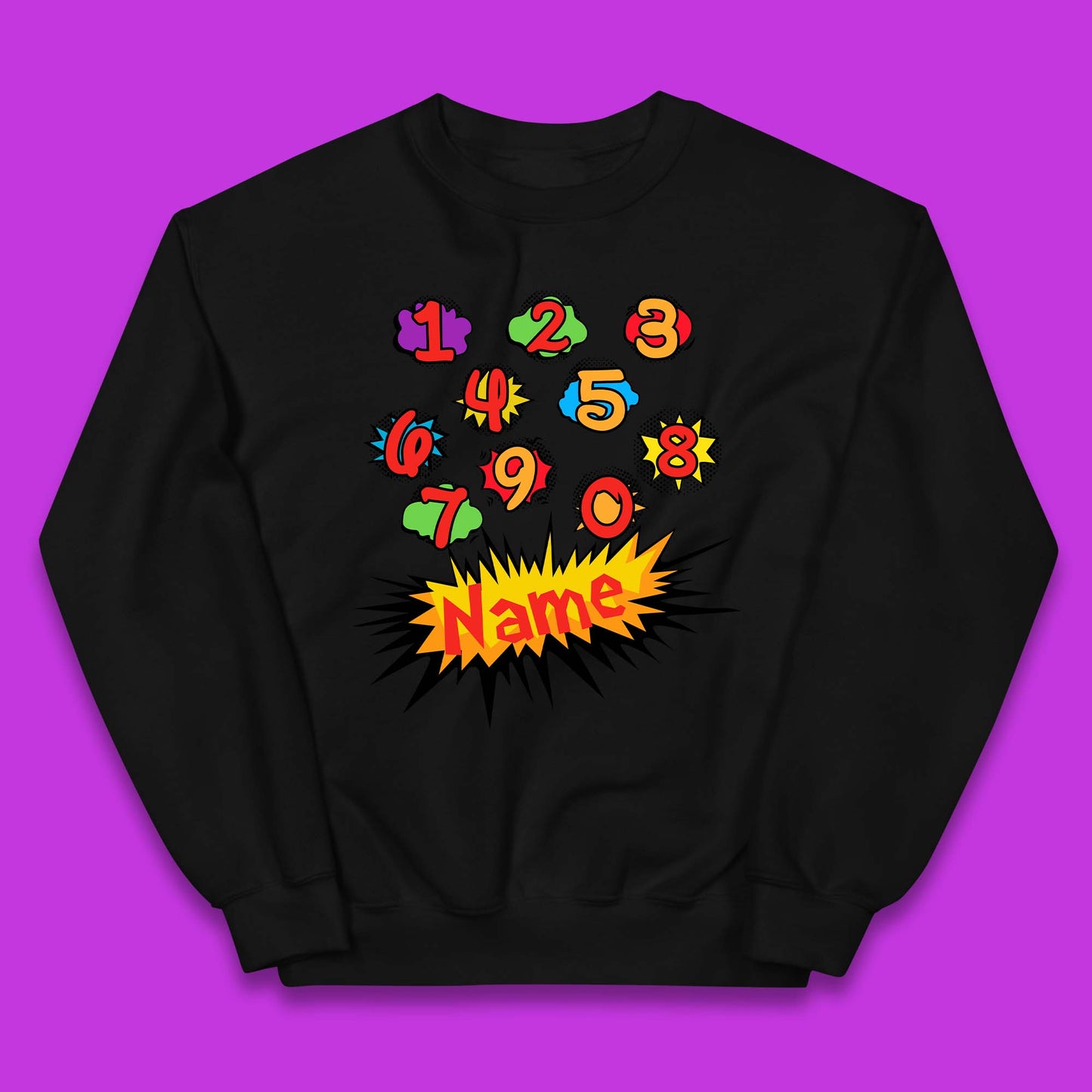 Personalised Number Day Kids Jumper