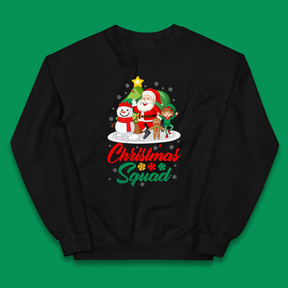 christmas squad santa claus snowman elf gingerbread jumper