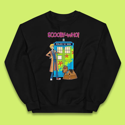 Scooby-Who Police Public Call Box  Scooby-Doo Doctor Who Tardis Police Box Kids Jumper