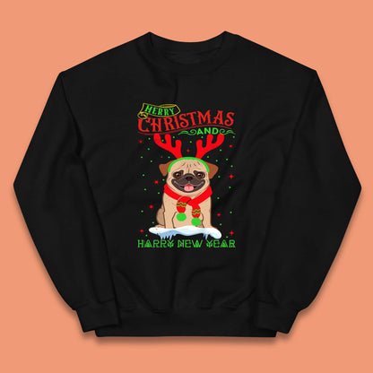 christmas pug dog jumper