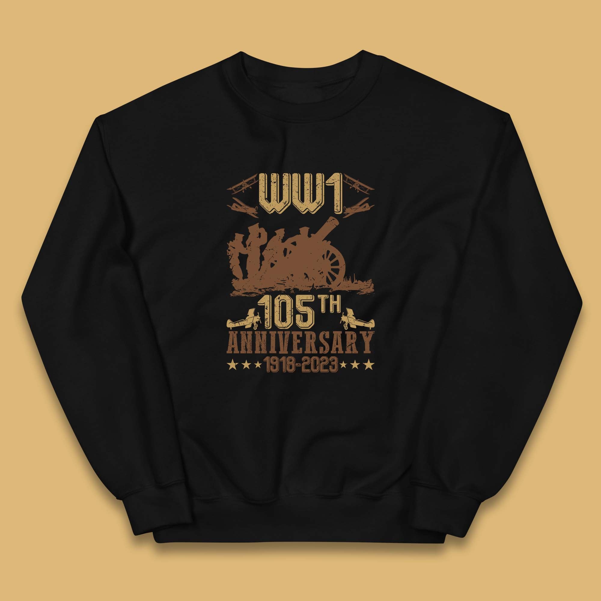WW1 105th Anniversary 1918-2023 End Of World War I Remembrance Day Kids Jumper