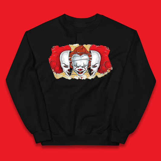IT Pennywise Clown Halloween Horror Movie Character Evil Clown Costume Serial Killer Kids Jumper