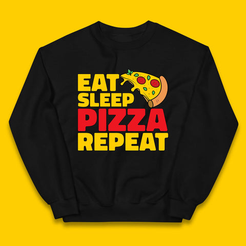 Eat Sleep Pizza Repeat Kids Jumper