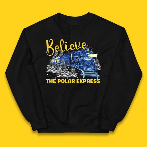 Believe The Polar Express Christmas Train Kids Jumper