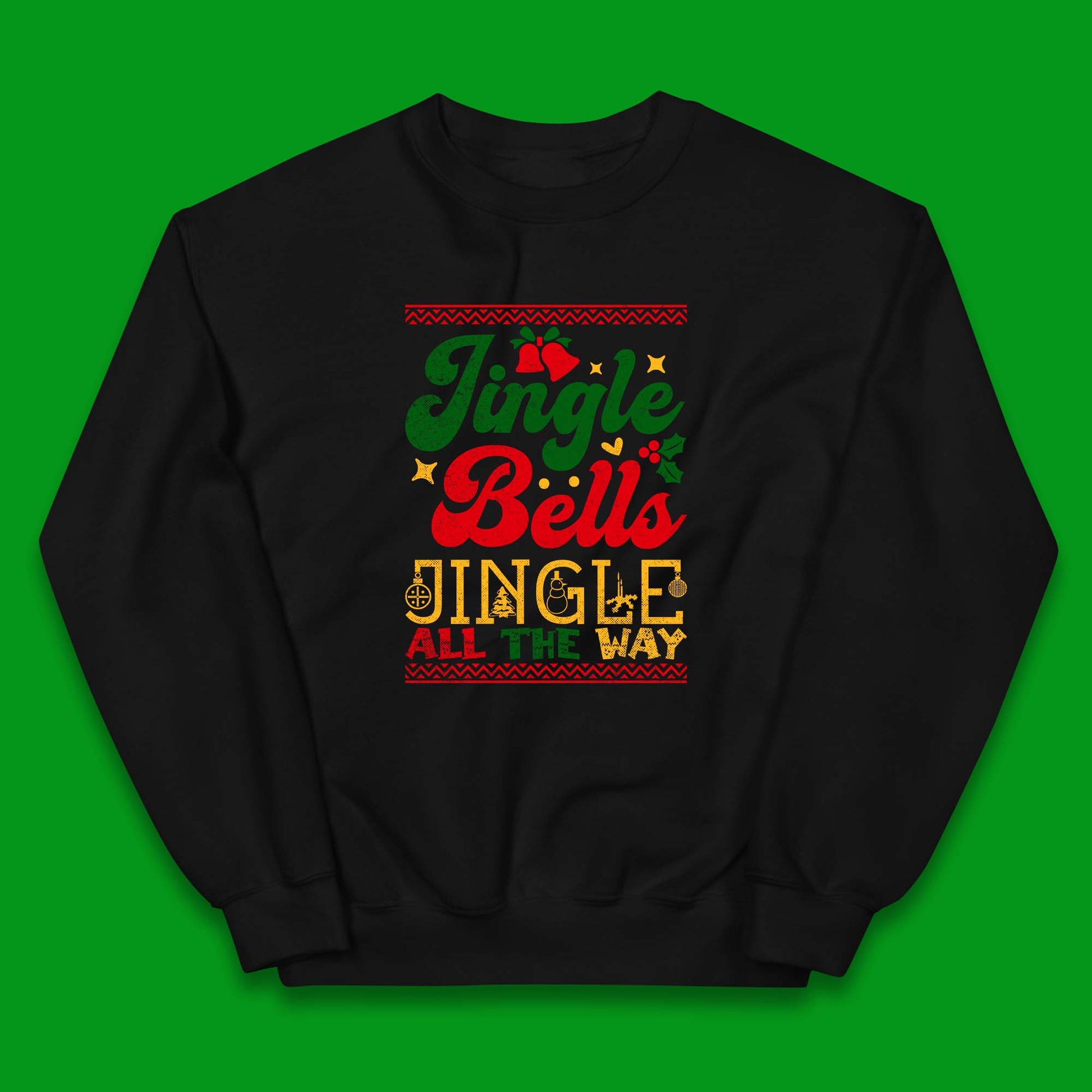 jingle bell christmas kids jumper