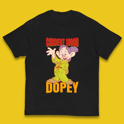 Disney Seven Dwarfs Current Mood Grumpy Bashful Sleepy Doc Dopey Sneezy Happy 7 Dwarfs Matching Disneyland Vacation Kids T Shirt