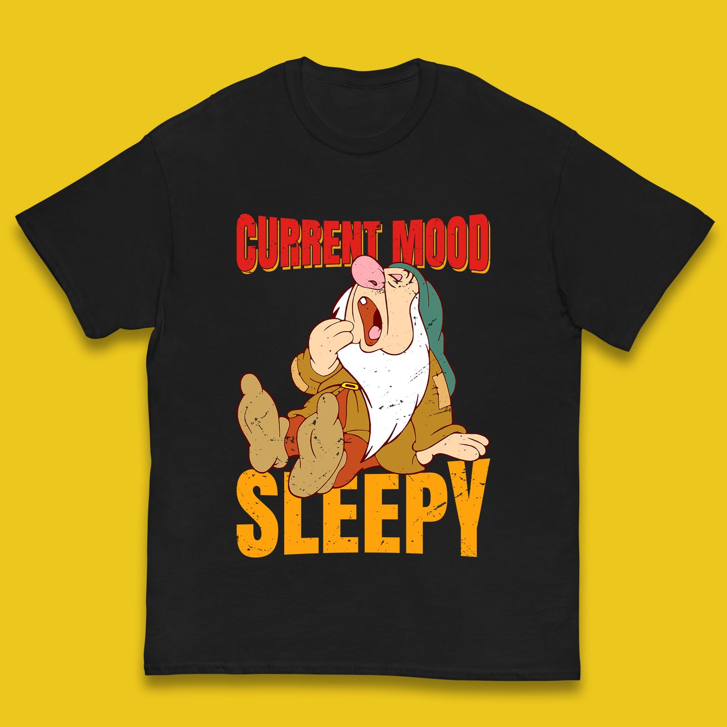 Disney Seven Dwarfs Current Mood Grumpy Bashful Sleepy Doc Dopey Sneezy Happy 7 Dwarfs Matching Disneyland Vacation Kids T Shirt