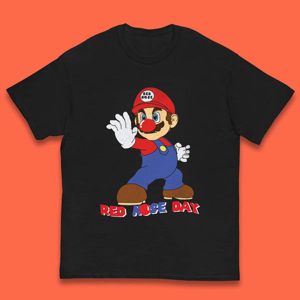 Childrens Super Mario Red Nose Day T-Shirt