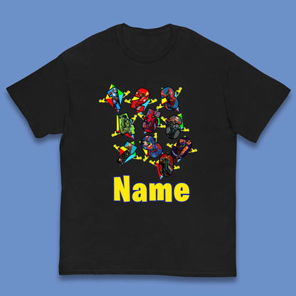 Personalised Number Day Superheroes Superheroes Kids T-Shirt