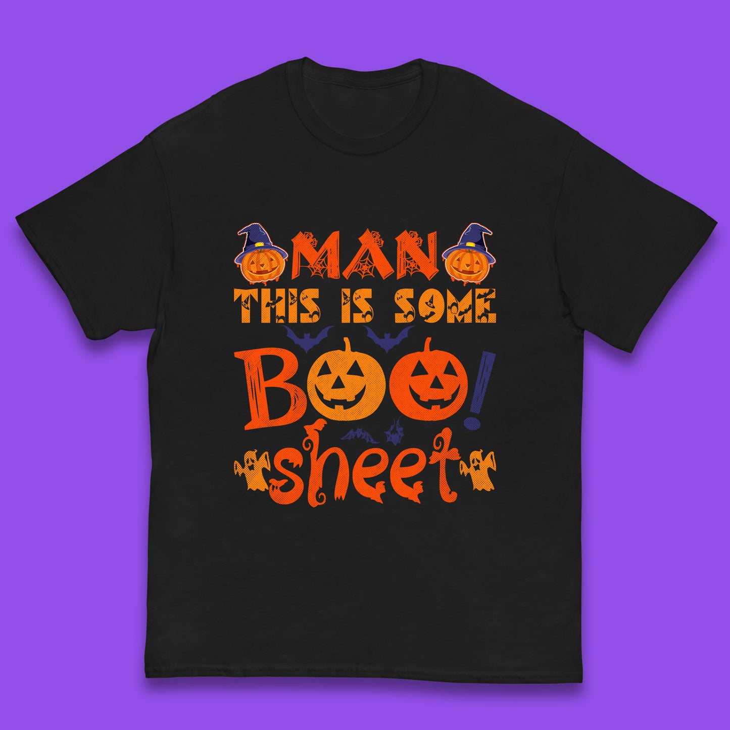 Man This Is Some Boo Sheet Funny Ghost Halloween Costume Kids T Shirt