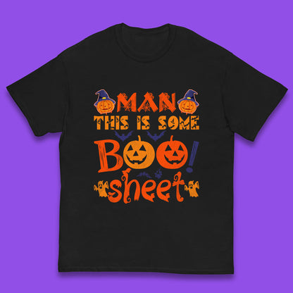 Man This Is Some Boo Sheet Funny Ghost Halloween Costume Kids T Shirt
