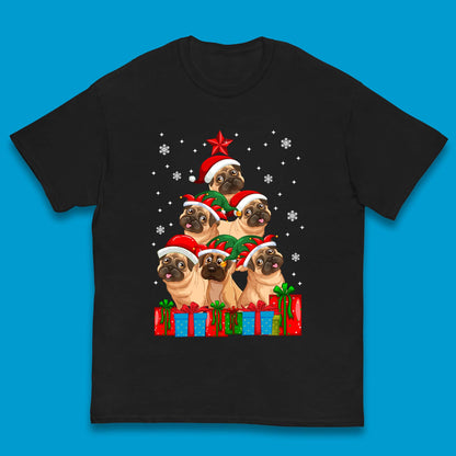 pug dog christmas t shirt