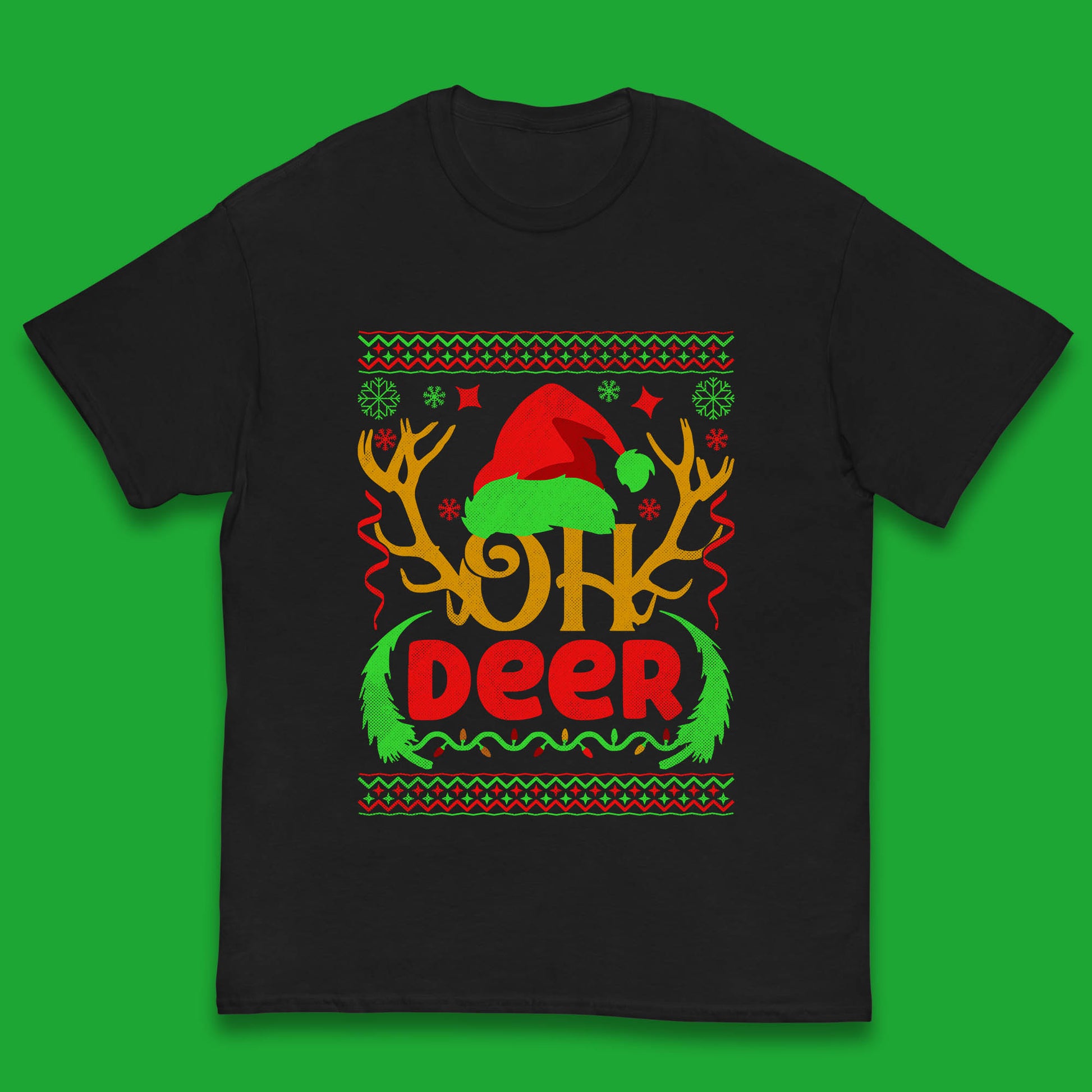 deer antlers christmas t shirt
