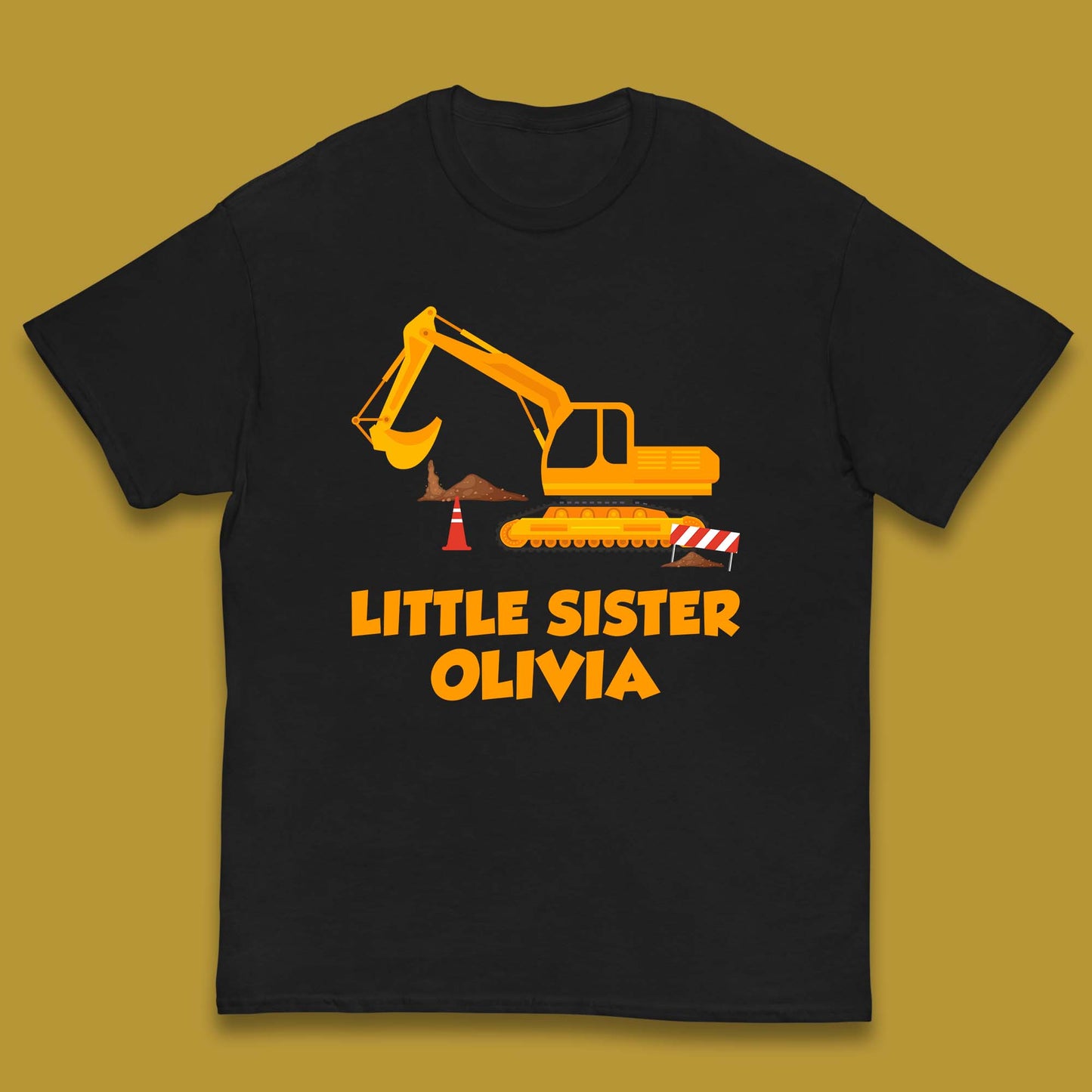 Personalised Little Sister Your Name Promoted To Sister Siblings Announcement Gift Kids T Shirt
