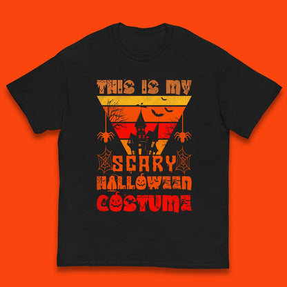 This Is My Scary Halloween Costume Spooky Haunted House Creepy Halloween Kids T Shirt