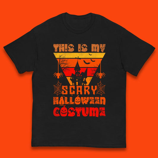 This Is My Scary Halloween Costume Spooky Haunted House Creepy Halloween Kids T Shirt