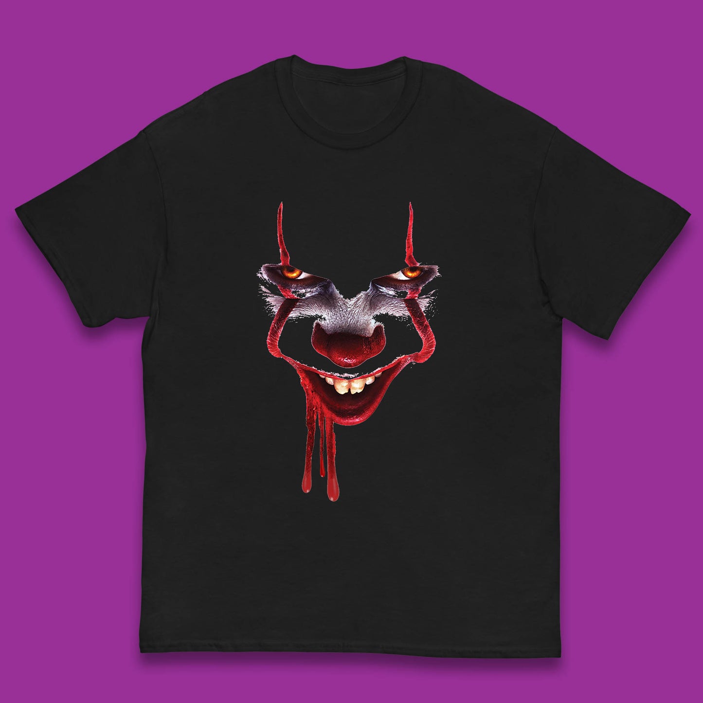 Pennywise Clown IT Chapter 2 Halloween Horror Movie Character Kids T Shirt