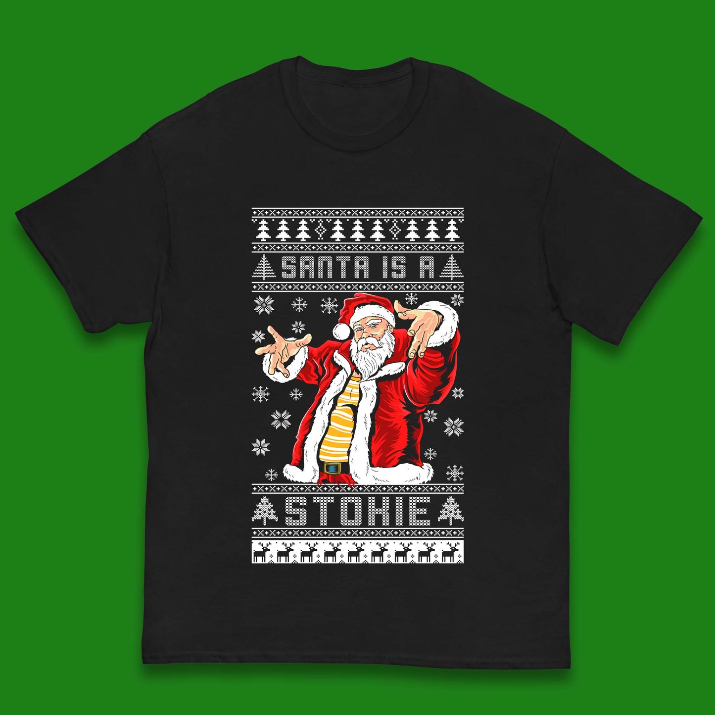 Santa is A Stokie Christmas Kids T-Shirt
