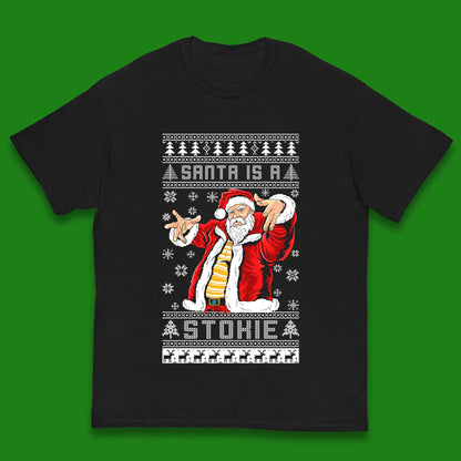 Santa is A Stokie Christmas Kids T-Shirt