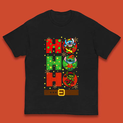 Stitch Elf Grinch Stitch Christmas Kids T-Shirt