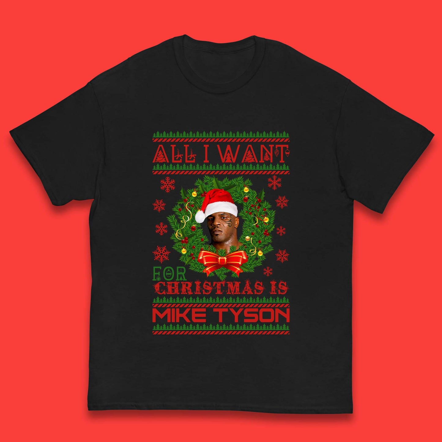 Mike Tyson Christmas Kids T-Shirt